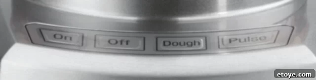 Cuisinart FP-14DC Food Processor Control Panel with Blue LED Lights