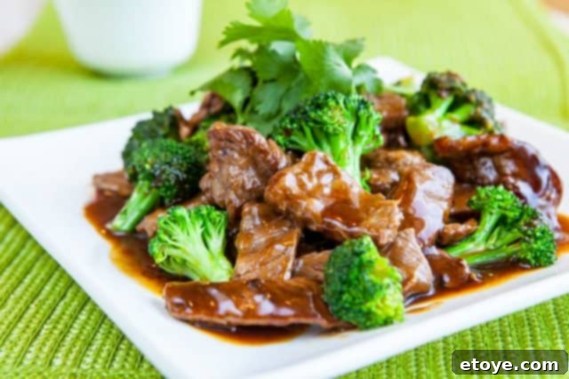 Delicious Beef and Broccoli Stir Fry ready to serve
