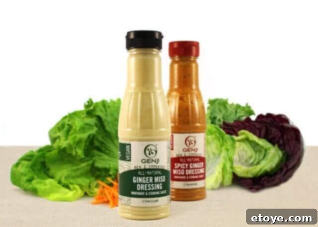 Genji's New Dressings Delicious Genji Ginger Miso and Spicy Ginger Miso Dressings available at Whole Foods