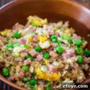 Wholesome Quinoa Fried Rice 3 Quinoa Fried Rice with Ham and Egg