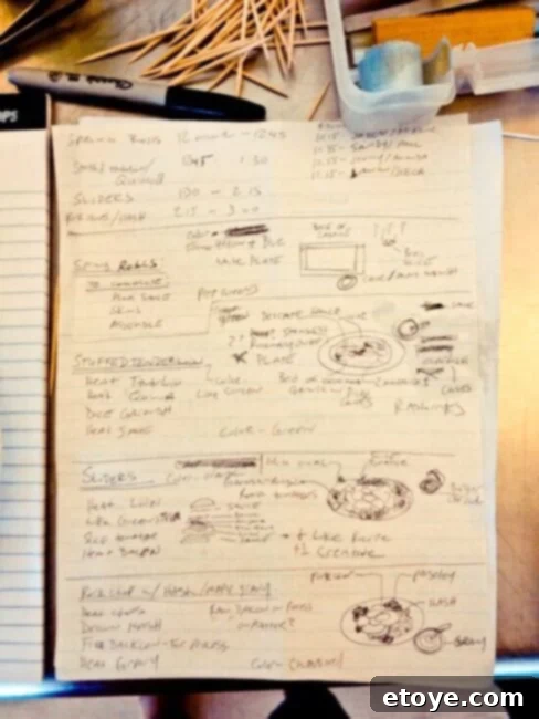 Vietnamese Spring Rolls with Slow Cooker Pork Recipe Food stylist carefully arranging ingredients for a Vietnamese Spring Roll