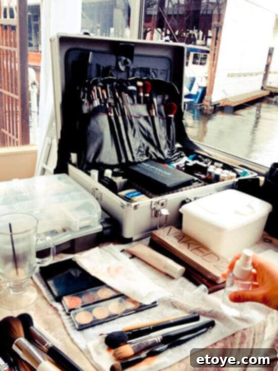 Vietnamese Spring Rolls with Slow Cooker Pork Recipe Professional hair and makeup artist preparing blogger Jaden for the video shoot