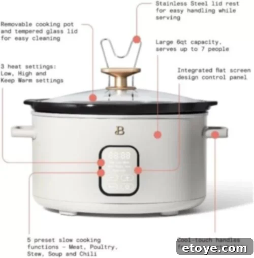 Win a Beautiful 6 Quart Programmable Slow Cooker 3 beautiful 6 quart programmable slow cooker features
