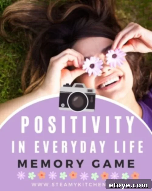 positivity in everyday life memory game blog post