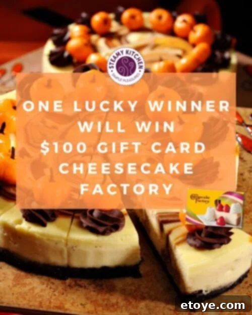 Your Chance to Win a One Hundred Dollar Cheesecake Factory Gift Card 3 cheesecake factory $100 gift card giveaway one winner