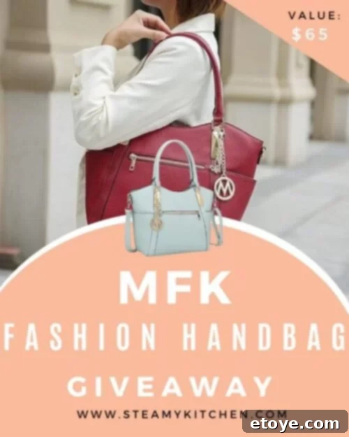 mfk fashion designer handbag giveaway a close-up of the elegant purse