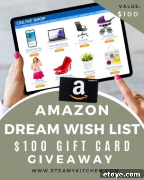 Excited person looking at an Amazon Wish List on a tablet, symbolizing the Amazon Dream Wish List $100 Gift Card Giveaway