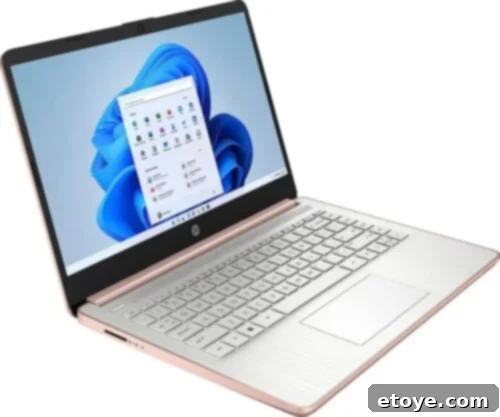 HP Newest 14 Inch Ultralight Laptop Giveaway 4 HP 14-inch Ultralight Laptop - Side View