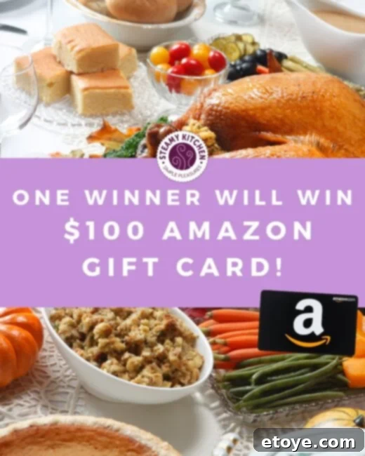 Enter the Abundant Amazon $100 Gift Card Giveaway from Steamy Kitchen