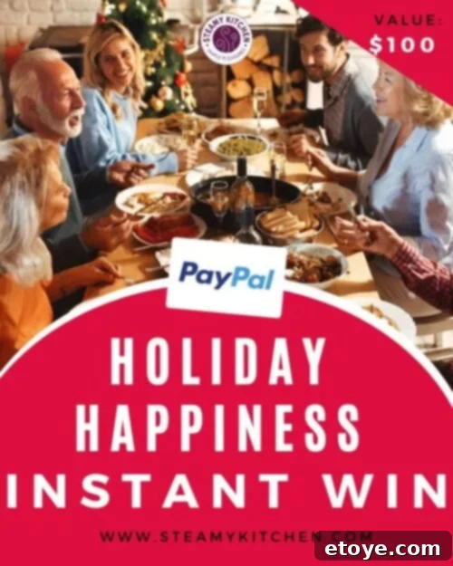 Holiday Happiness PayPal Instant Win banner