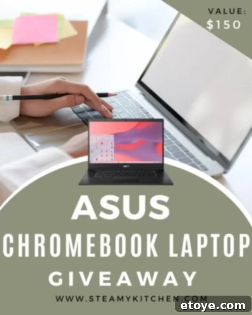 Your Chance to Win an Asus Chromebook Laptop 2 Enter to win an ASUS Chromebook laptop this holiday season - a perfect gift for connectivity and productivity for students, remote workers, and families.