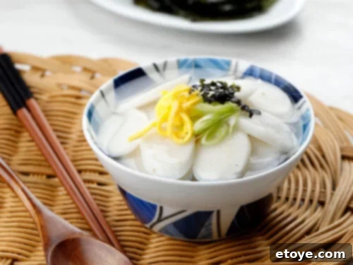 10 Global Dishes for New Year Good Fortune 8 Traditional Korean New Year's meal, Tteokguk, rice cake soup