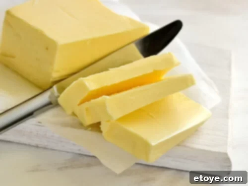 Slicing butter with a butter knife