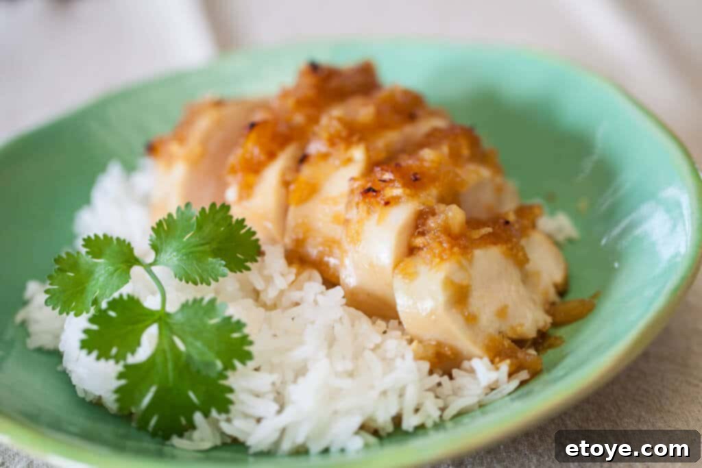 Pineapple Chicken Teriyaki served on a plate