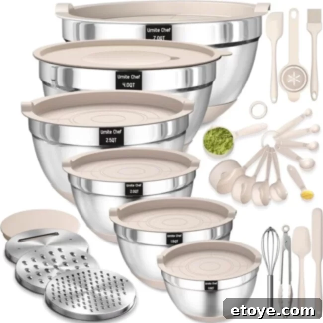 Win Your Dream Kitchen Bowl Set 4 full view of complete kitchen bowl set