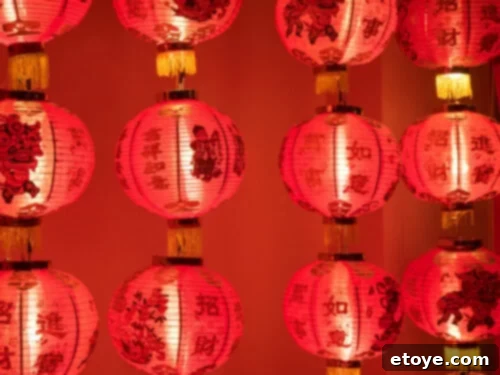 Chinese New Year lanterns with riddles