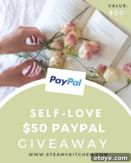 Self-love $50 PayPal gift card giveaway for personal well-being