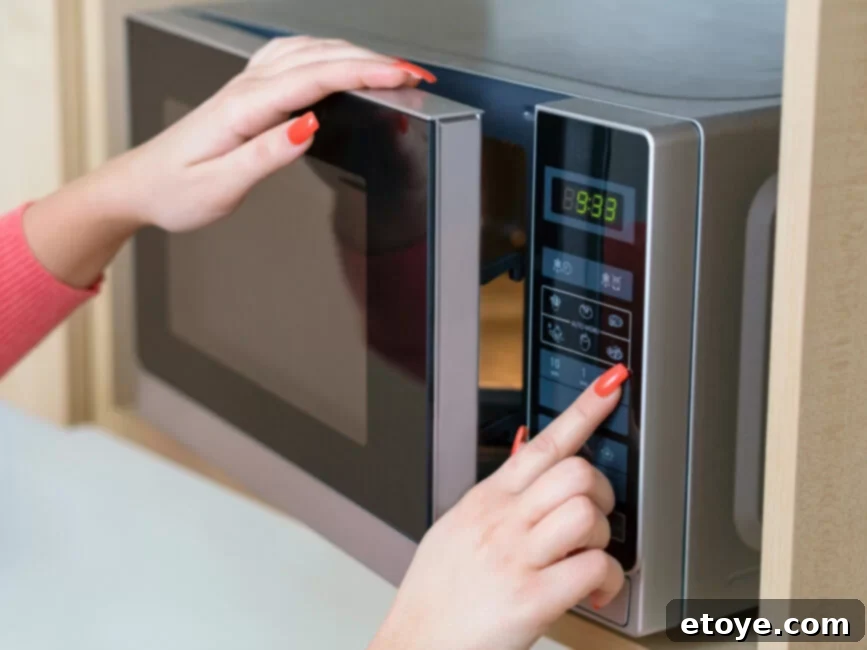 Safely Defrost Chicken in Your Microwave 4 Microwave oven with chicken being safely defrosted