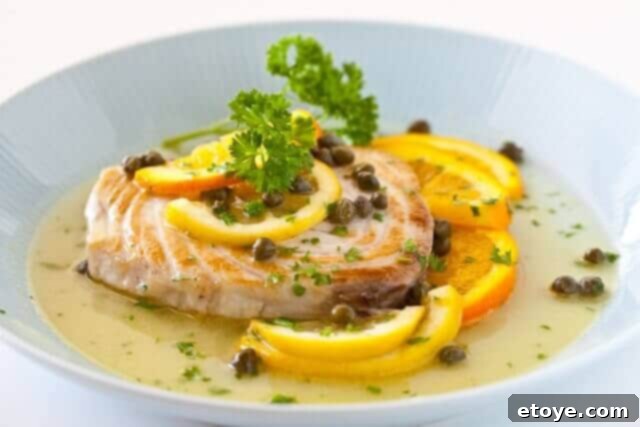 Lemon caper fish