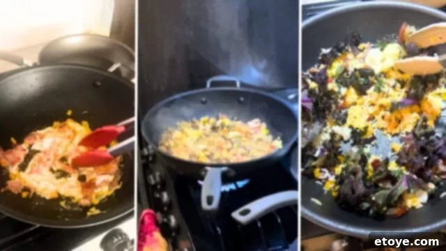 Ranch Living, Wok Stirring: Circulon ScratchDefense in Action 5 Circulon 13-Inch ScratchDefense Nonstick Stir Fry Wok with Helper Handle, perfect for versatile cooking