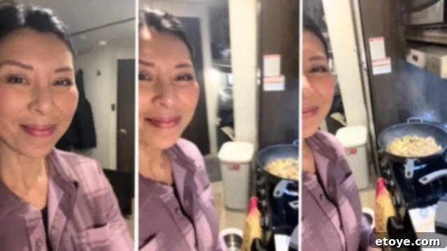 Ranch Living, Wok Stirring: Circulon ScratchDefense in Action 6 Happy cooking with the Circulon wok on the ranch