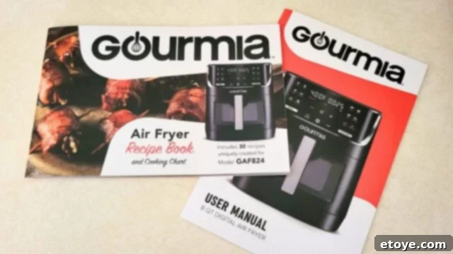 Gourmia air fryer recipe book