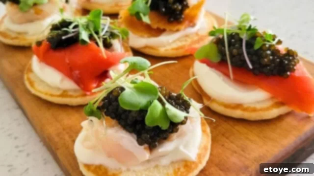 Great Taste's Kaluga Sturgeon: Our Review and Storage Secrets 2 Kaluga Sturgeon Caviar on a Salmon blini spread