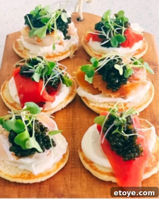 Great Taste's Kaluga Sturgeon: Our Review and Storage Secrets 3 Black caviar blini spread