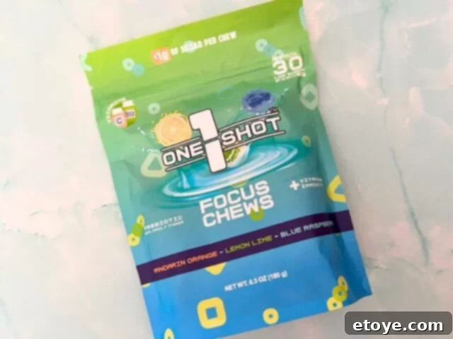 1 Shot Energy Focus Chews for cognitive function