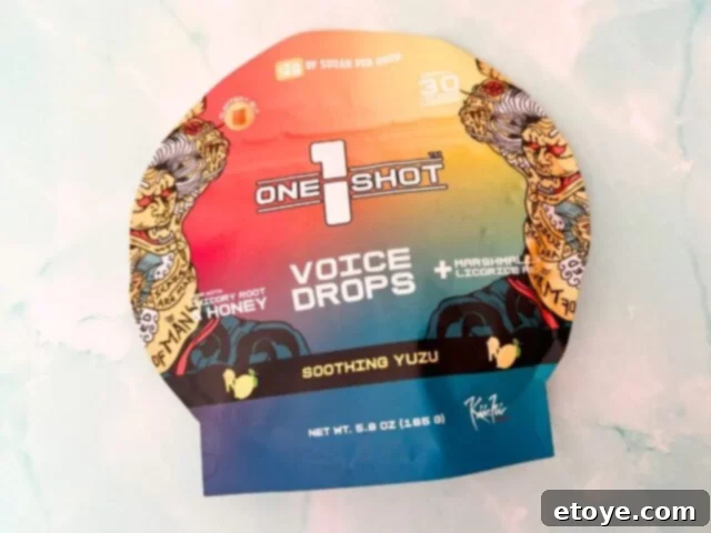 1 Shot Energy Voice Drops for vocal health