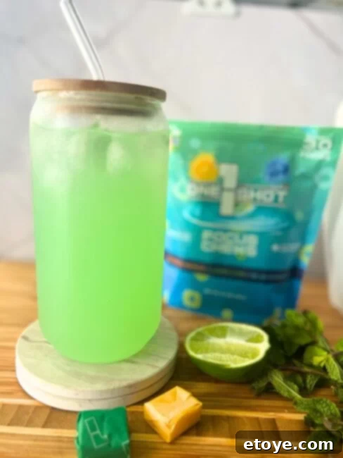 1 Shot Energy Lemon Mocktail recipe