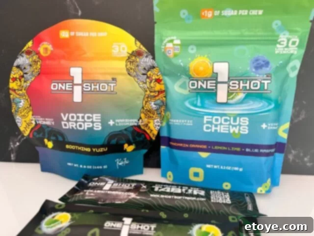 1 Shot Energy Candies Black, natural energy boost