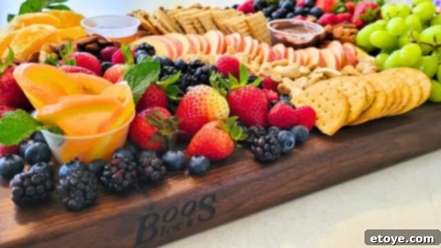 John Boos Reversible Walnut Cutting Board as a fruit and nut board