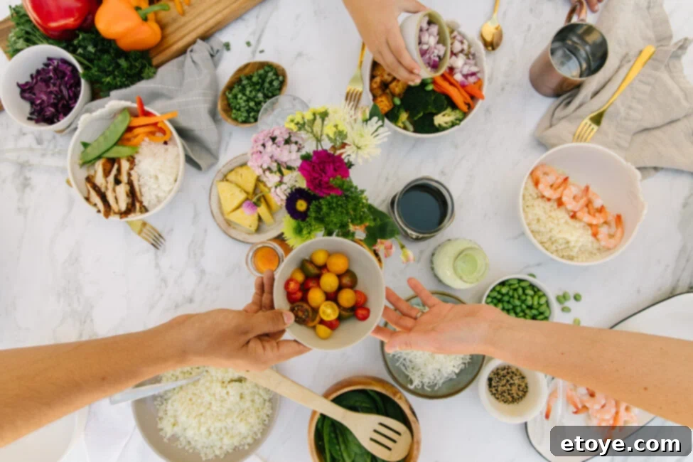 Volunteers organizing food donations at a local food bank, showing community support and compassion.