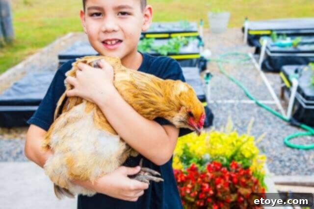 Kitchen Heat: My Favorite Memories 5 Jaden's children gathering fresh eggs from their backyard chickens