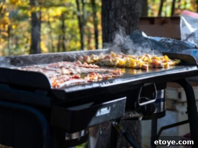 Mastering Blackstone Griddle Cleaning 5 Grilling on the griddle
