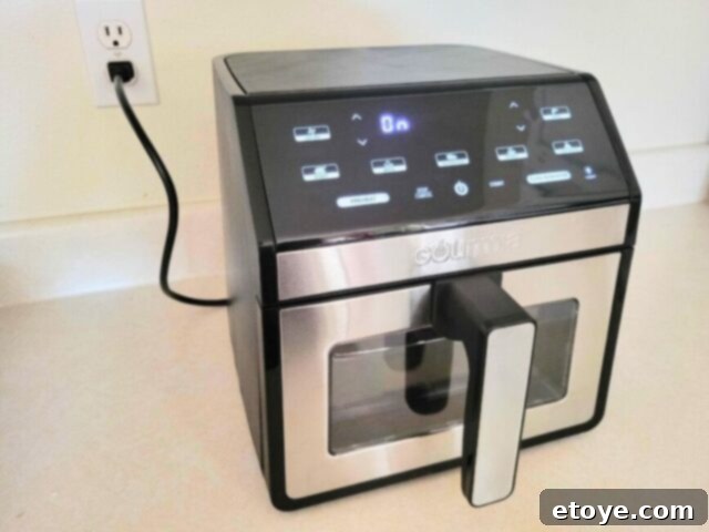 Gourmia GAF858 8-Quart Air Fryer What You Need to Know 13 gourmia air fryer sleek design