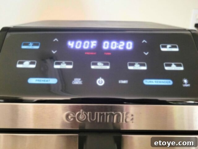 Gourmia GAF858 8-Quart Air Fryer What You Need to Know 8 gourmia air fryer lcd screen