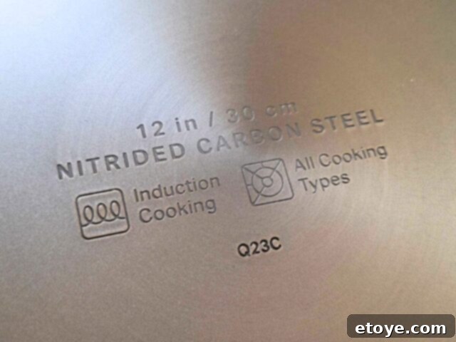KitchenAid NITRO: The Pinnacle of Carbon Steel Pans 5 KitchenAid NITRO Carbon Steel Pan Specs