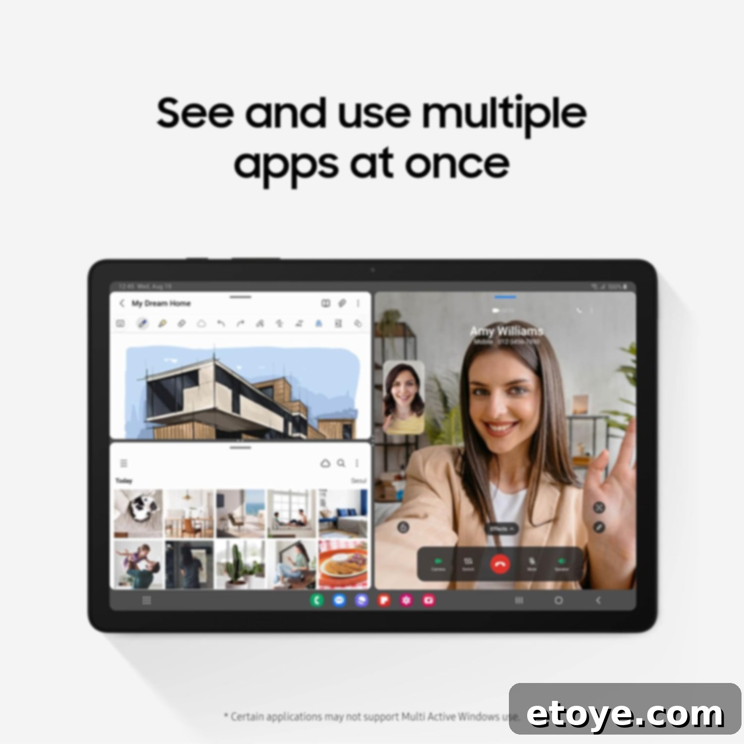 Family enjoying movies and games on their Samsung Galaxy Tab A9 tablet