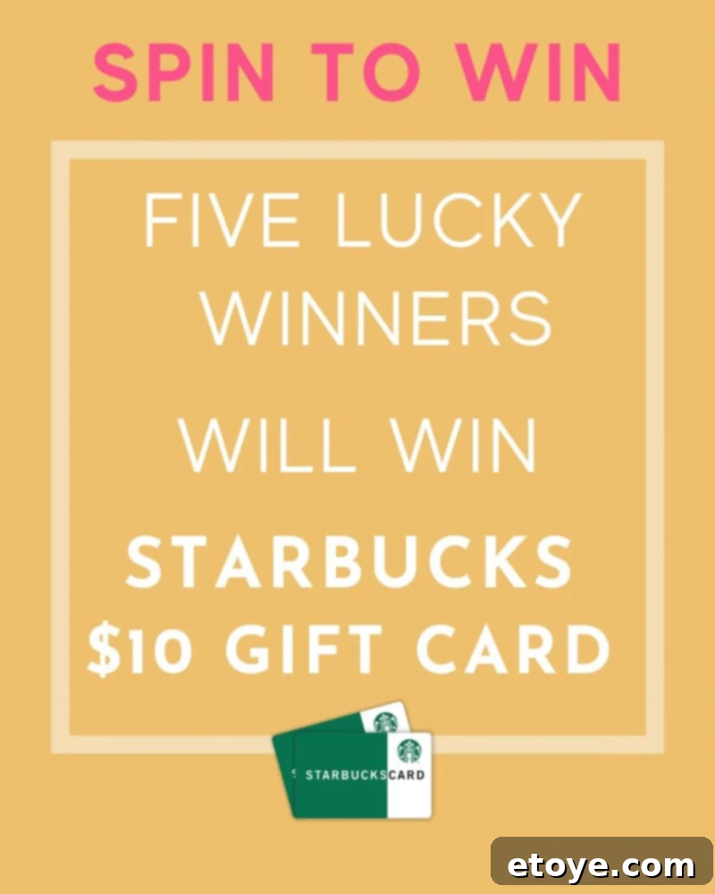 Fall in Love with Starbucks: Instant Wins 3 Five lucky winners will receive a $10 Starbucks gift card instantly