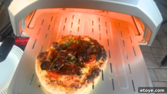 Bosch Universal Plus Kitchen Mixer Deep Dive 11 A perfectly baked mini pizza fresh out of the oven, with melted cheese and a crisp, golden crust.