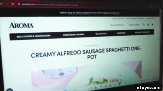 Aroma Rice and Grain Multicooker 2024 Deciding If It's For You 7 Aroma recipe creamy alfredo sausage spaghetti