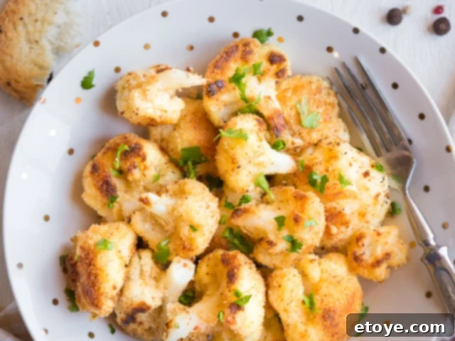 5 Stress-Free Cauliflower Sides for Your Thanksgiving Table 2 Roasted Cauliflower on a dish