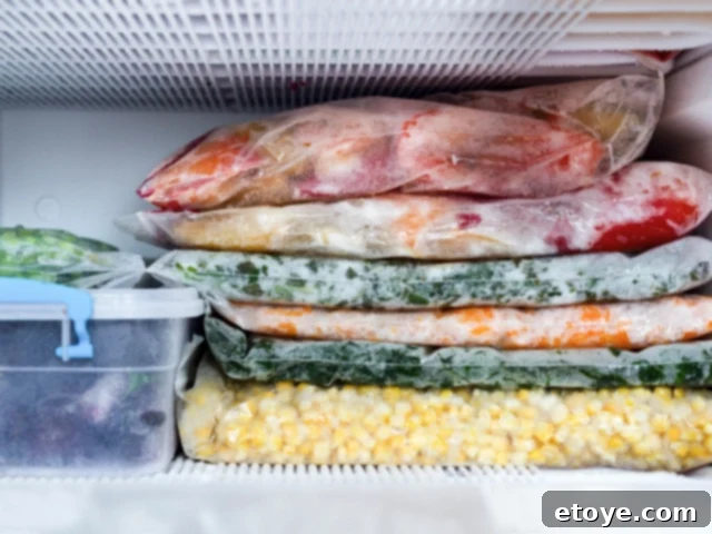 various Thanksgiving side dishes in freezer-safe containers