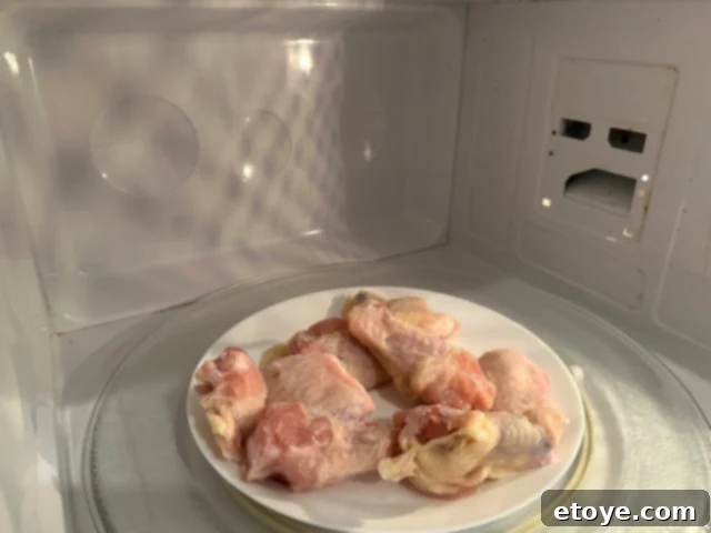 thawing turkey in the microwave oven