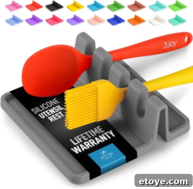 Top 10 Kitchen Gadgets to Revolutionize Your Cooking in 2024 5 Zulay Kitchen Silicone Utensil Rest for clean countertops