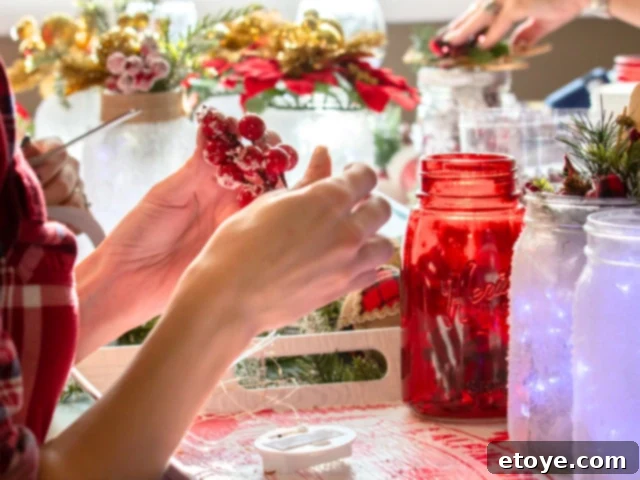 Charming natural berry Christmas decor for festive elegance