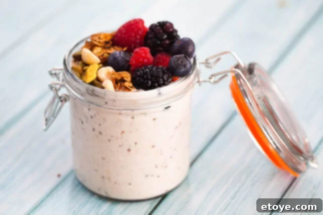 Brain-Boosting Bites: 6 Recipes for Cognitive Health 3 oatmeal oats in a mason jar breakfast