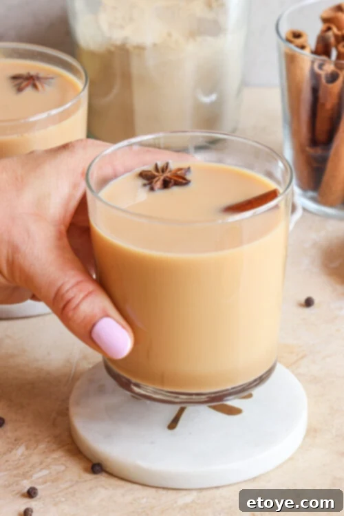 Golden Radiance Collagen Chai with Turmeric & Ginger 3 Collagen Chai Tea for Glowing Skin with Turmeric and Ginger hand